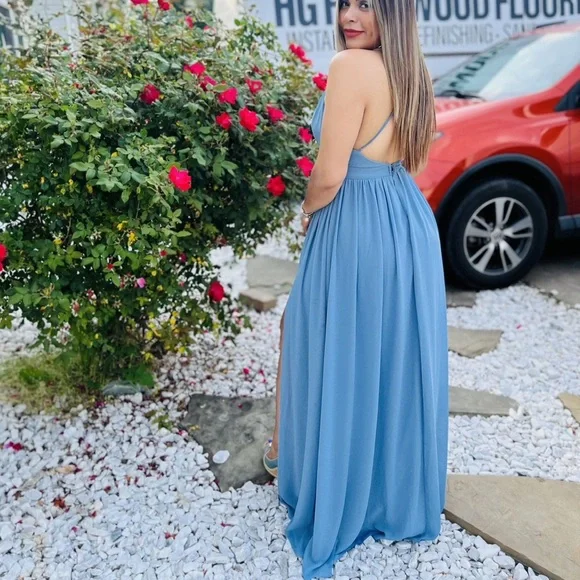Formal Dresses Dusty Blue Bridesmaid Dresses Lulus Dusty Blue Lulus Dress!  Perfect For A Prom/bridesmaid Dress! Size M, Worn Once!